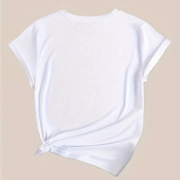 2/15 hearts and Choose Happy white tee shirt - Picture 2 of 6